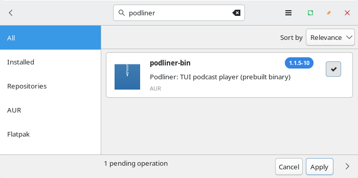 Installing podliner