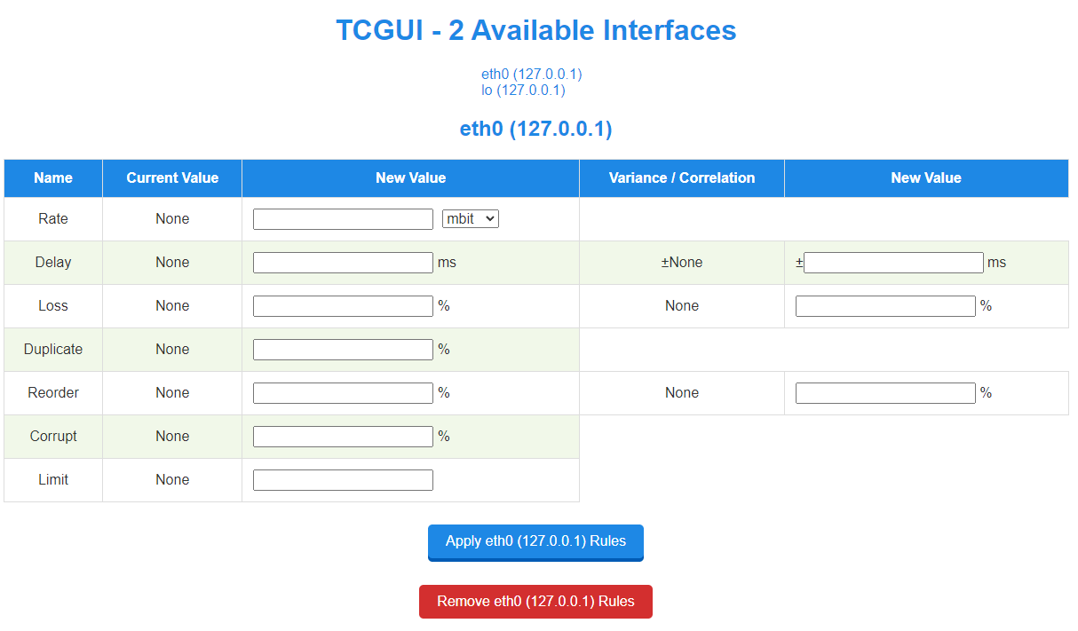 tcgui in action