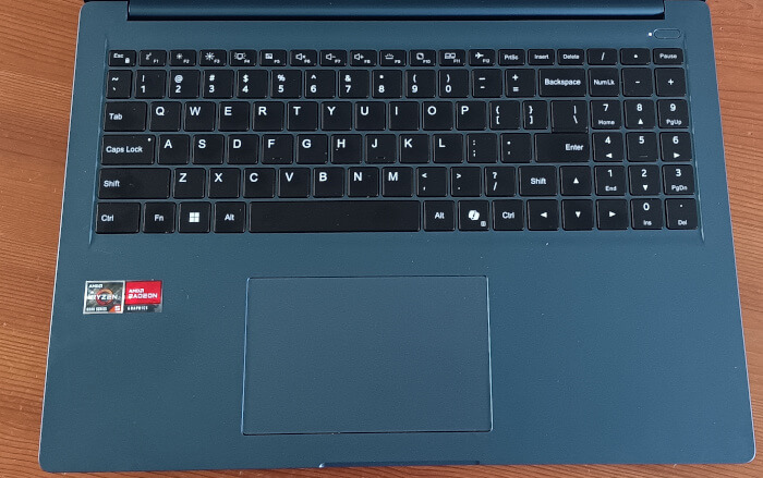 Keyboard and trackpad