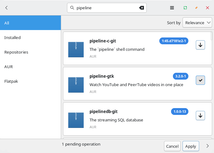 Installing Pipeline in Manjaro