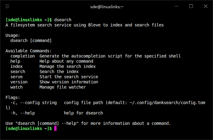 dsearch commands