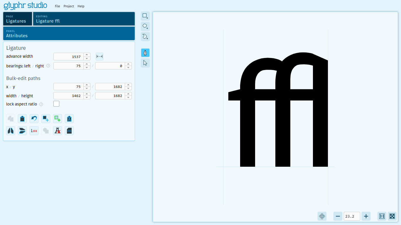 Glyphr Studio example
