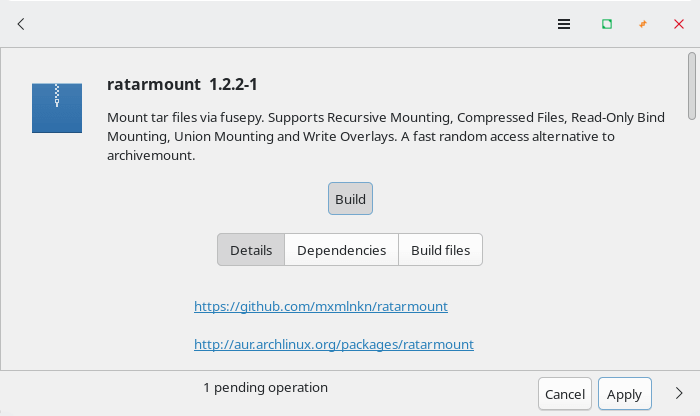 Ratarmount installation