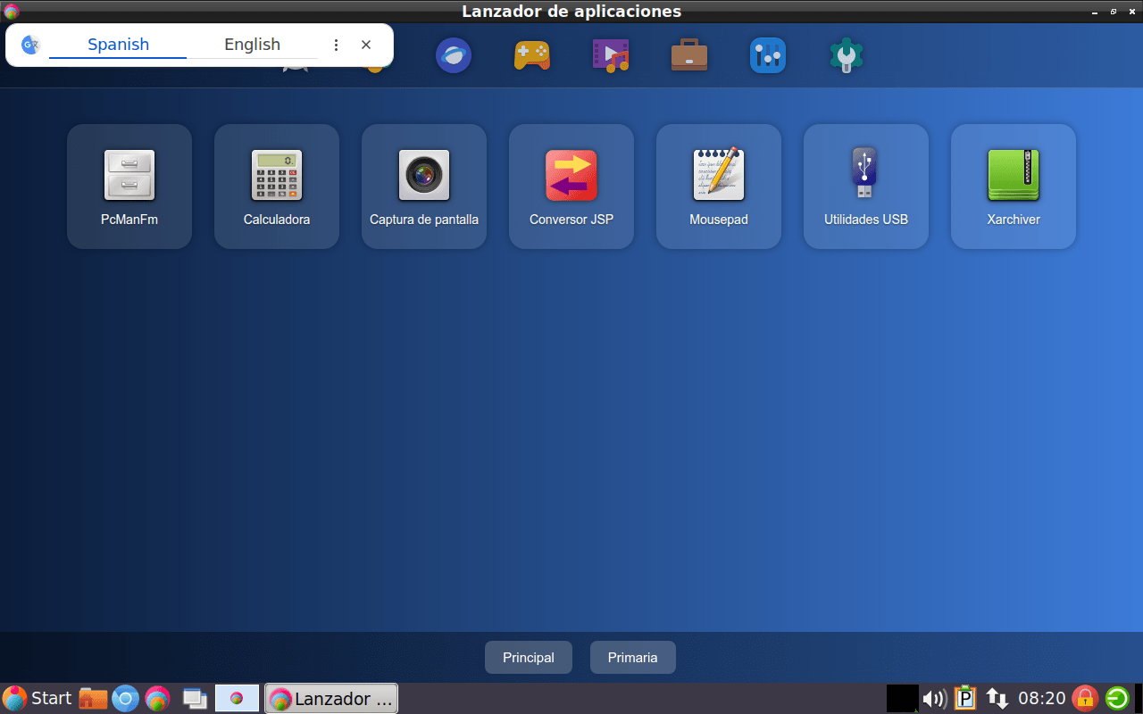 JSP Educa desktop