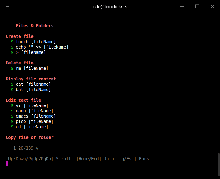 Linux Command Library