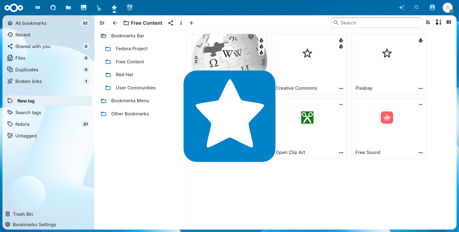 Nextcloud Bookmarks