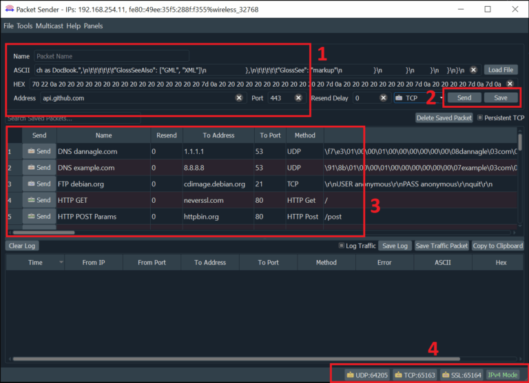 Packet Sender - send and receive TCP, UDP, and SSL packets - LinuxLinks