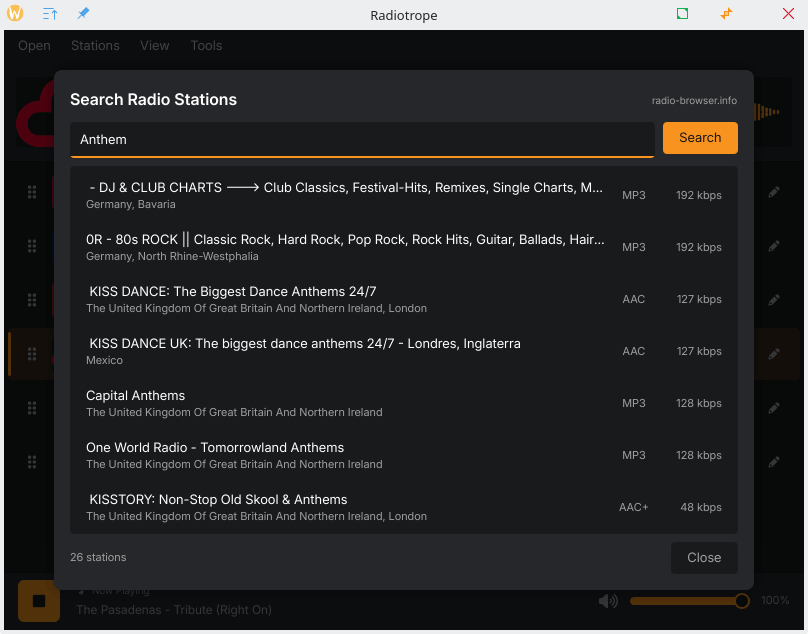 Radiotrope radio browser