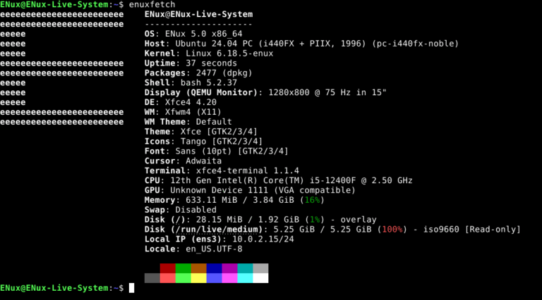 ENux - Debian-based Linux distribution - LinuxLinks
