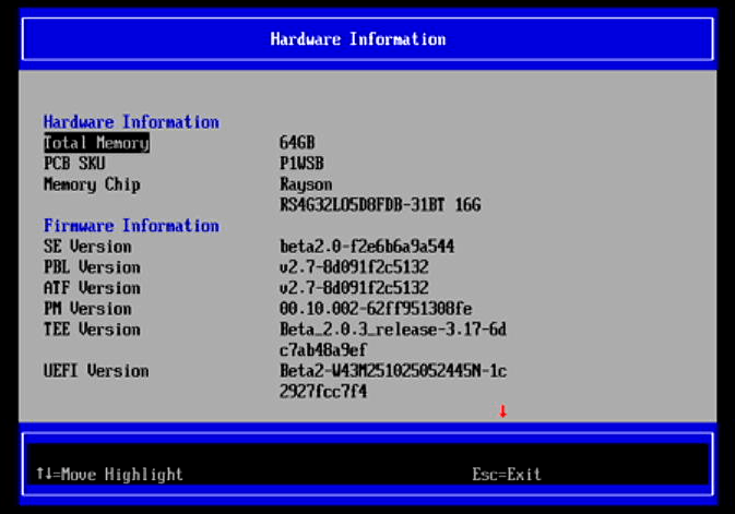 Hardware Information