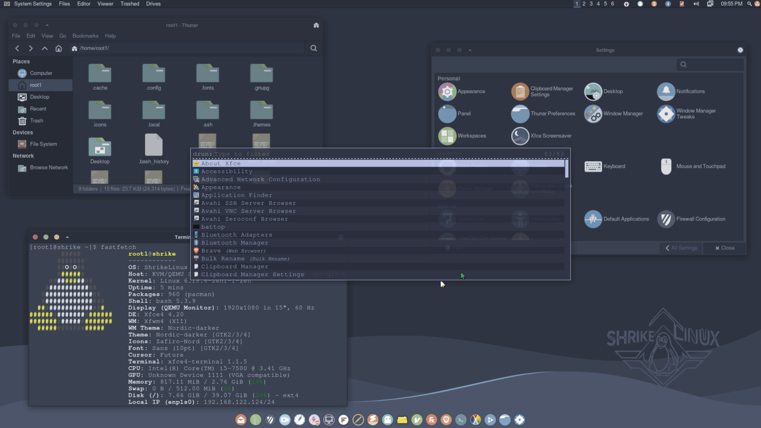 ShrikeLinux - Arch-based Linux distribution - LinuxLinks