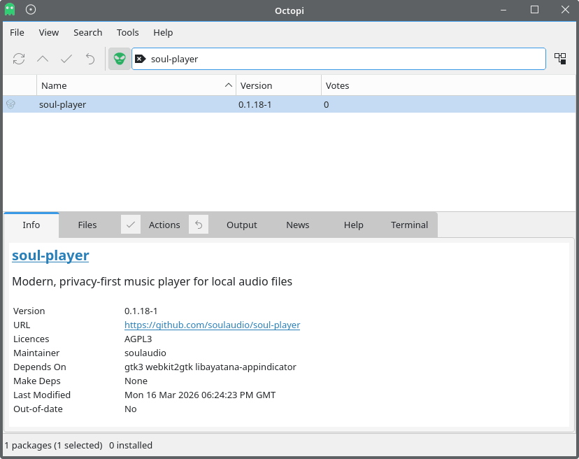 Soul Player installation