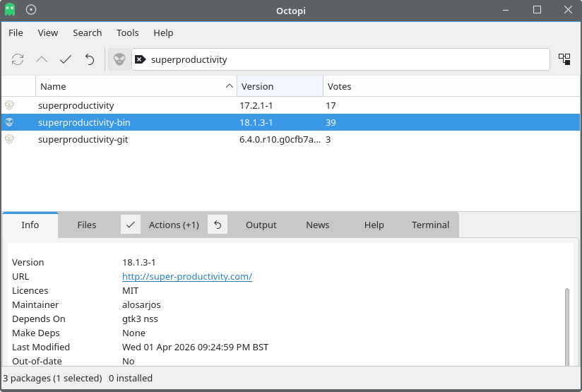 Installing Super Productivity