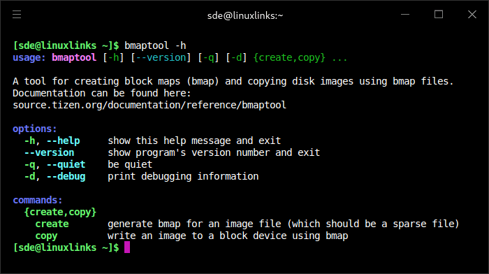bmaptool options