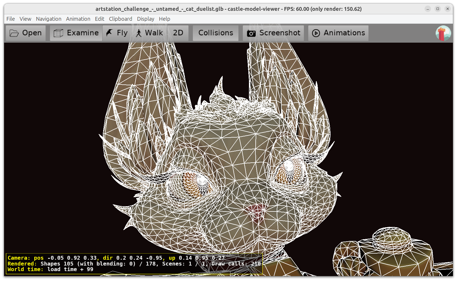 Castle Model Viewer in action