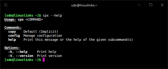 cpx help