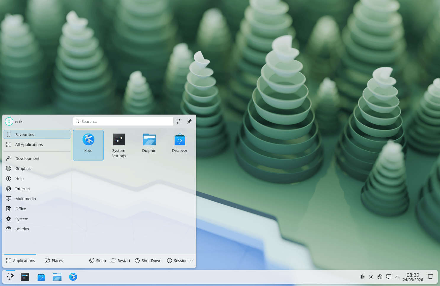 Acris with KDE Plasma