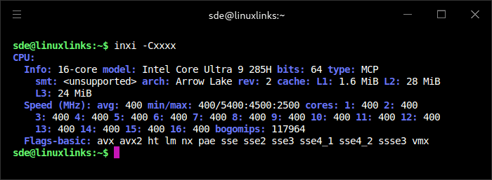 inxi -C