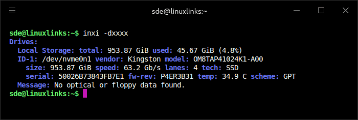 inxi -d