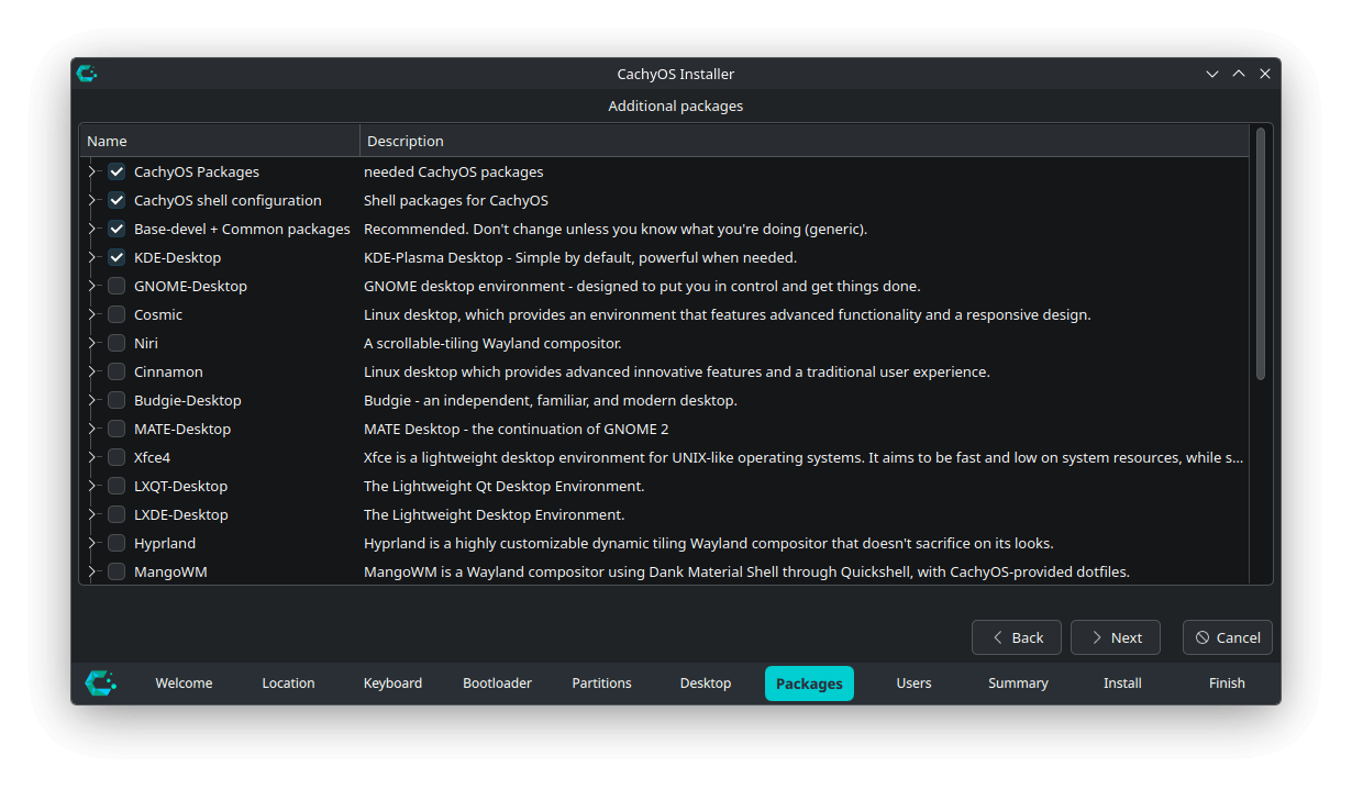 Installing CachyOS