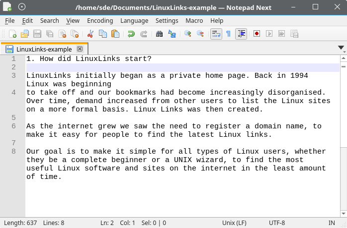 Notepad Next in action