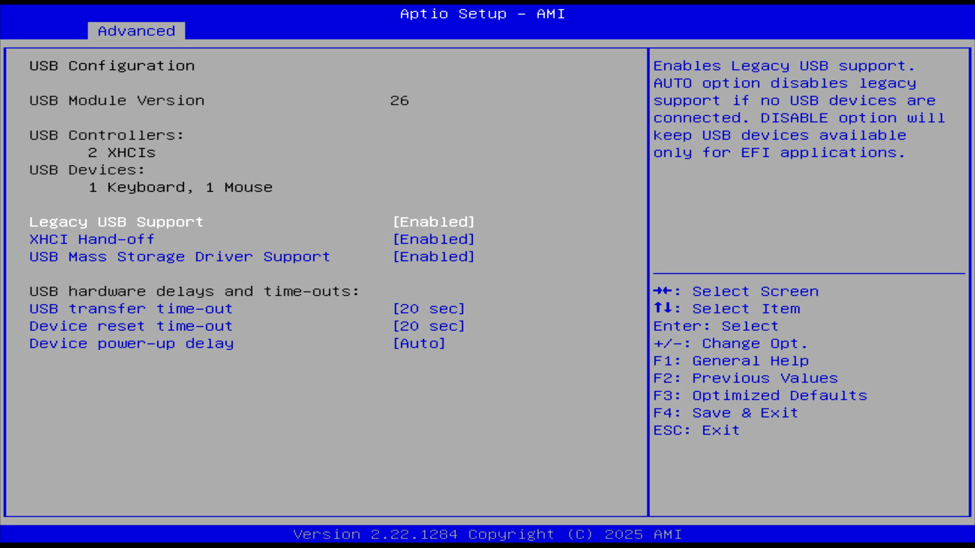 USB Configuration