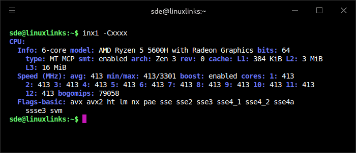 inxi -C
