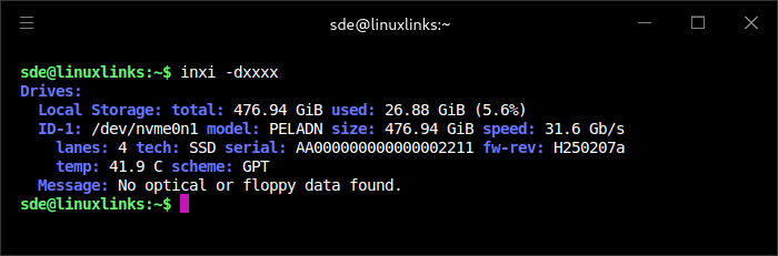 inxi -d