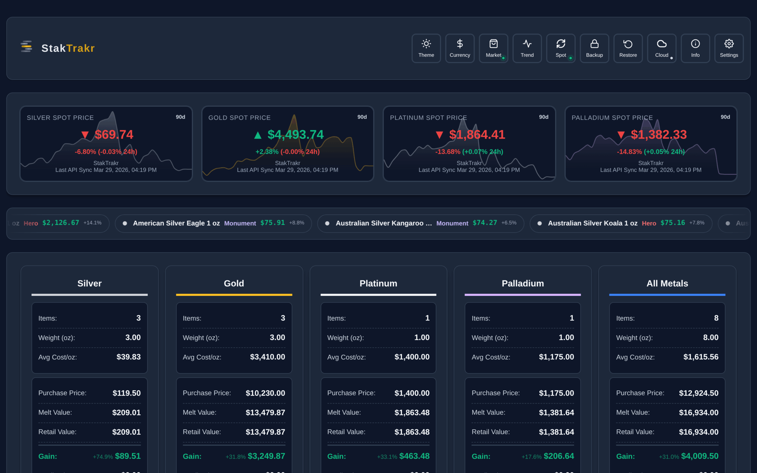 StatTrakr in action
