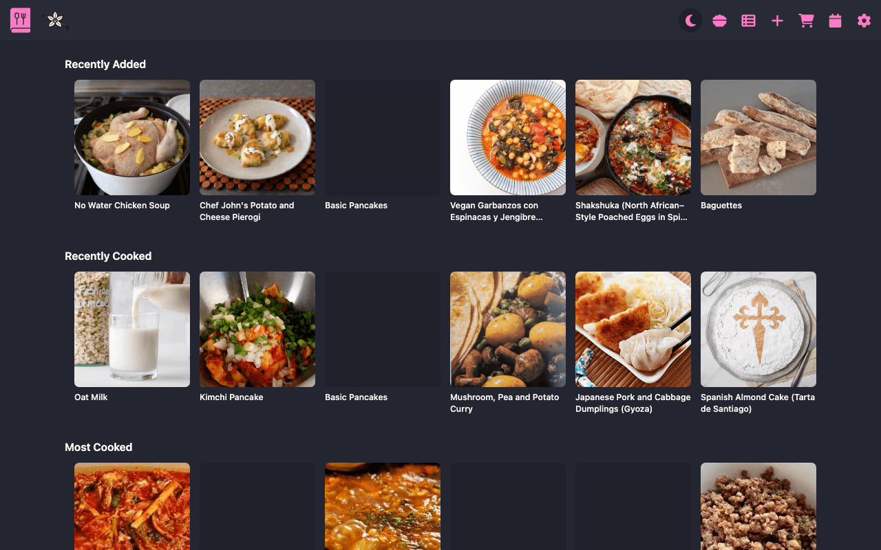 Vanilla Cookbook in action