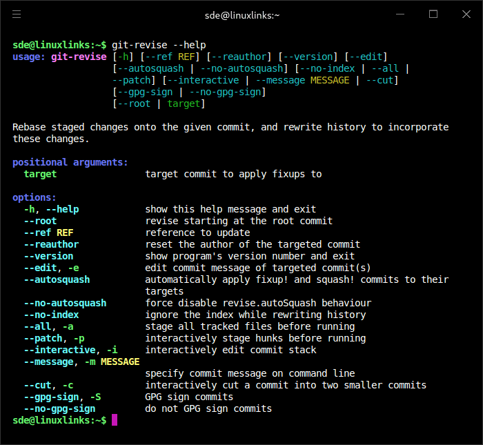 git-revise help