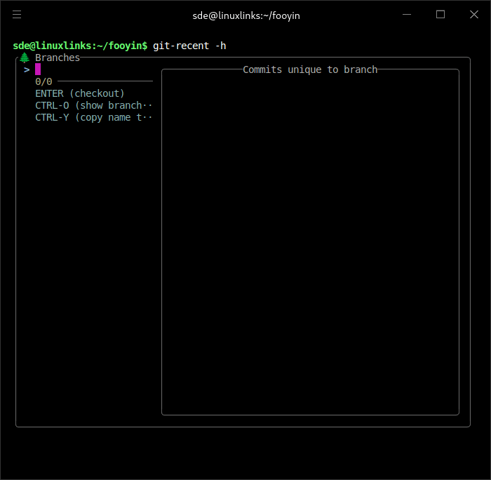 git-recent example