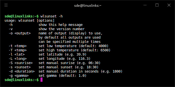 wlsunset options