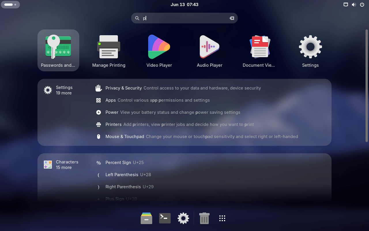 Abora OS with GNOME desktop