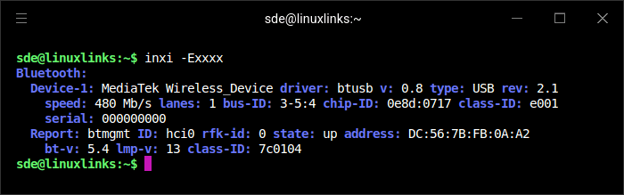 inxi -E output