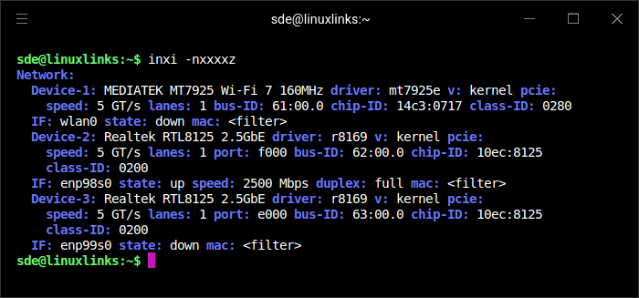 inxi -n output