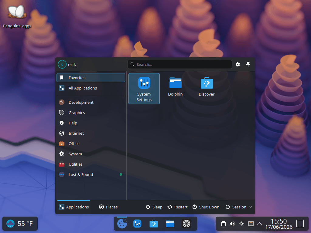 CookieOS desktop