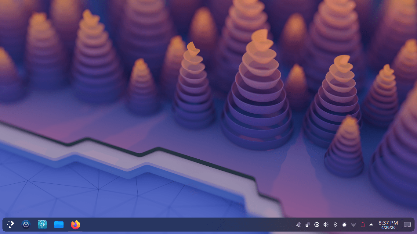 KibaOS desktop