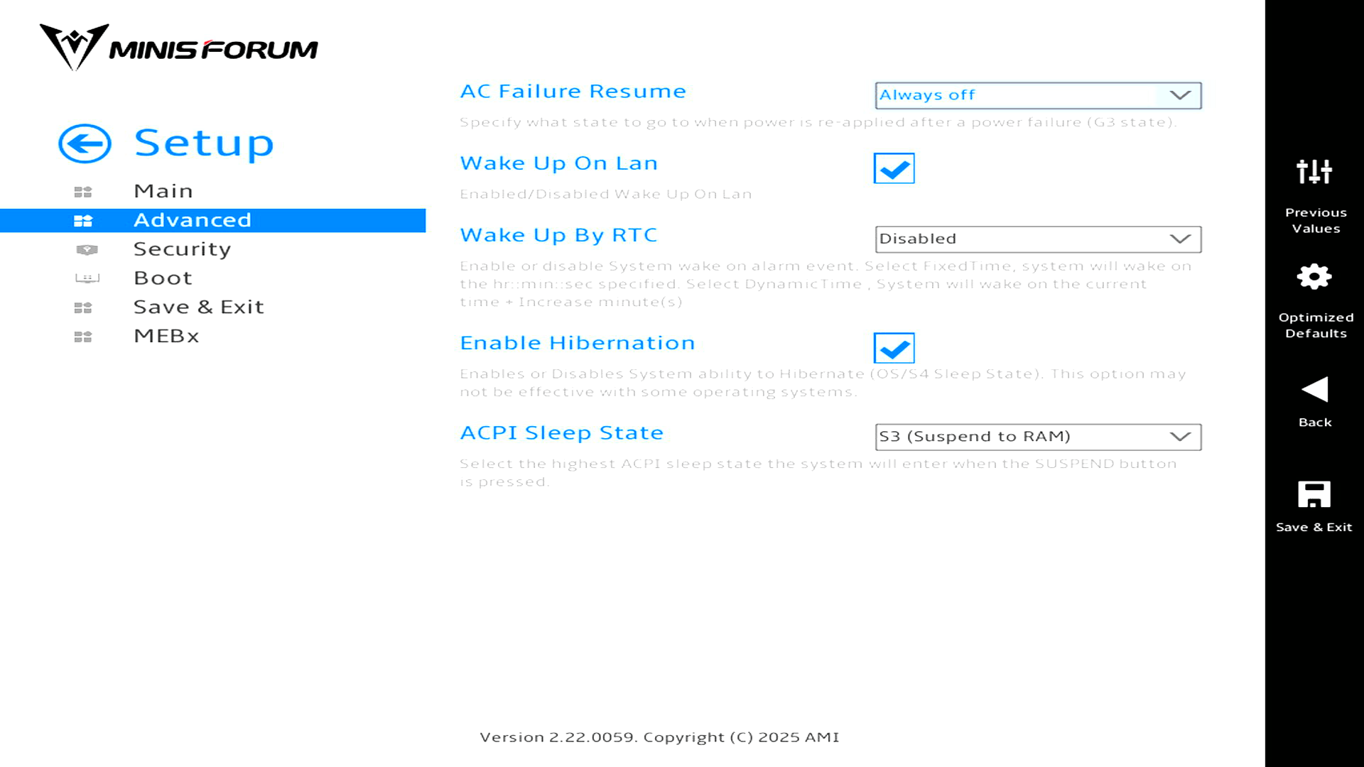 ACPI Setting