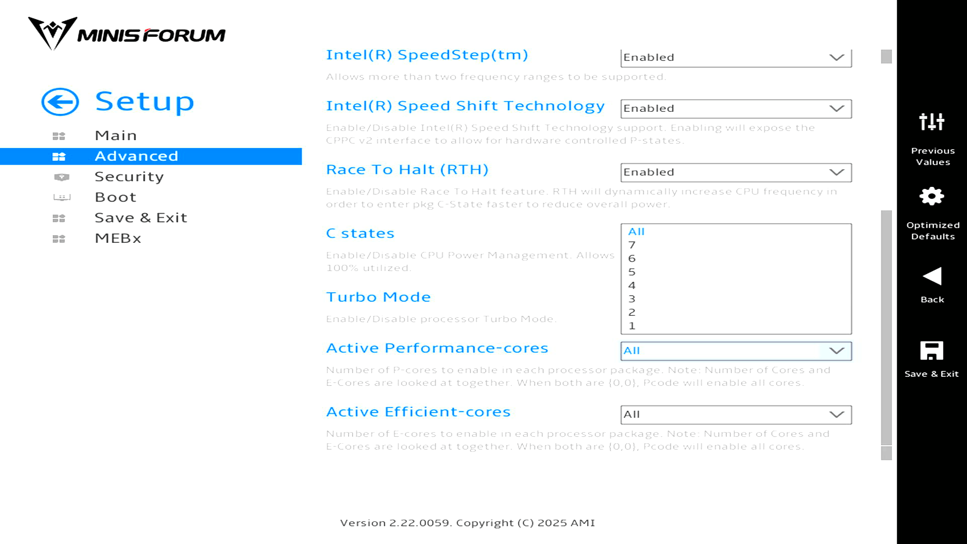 CPU Configuration