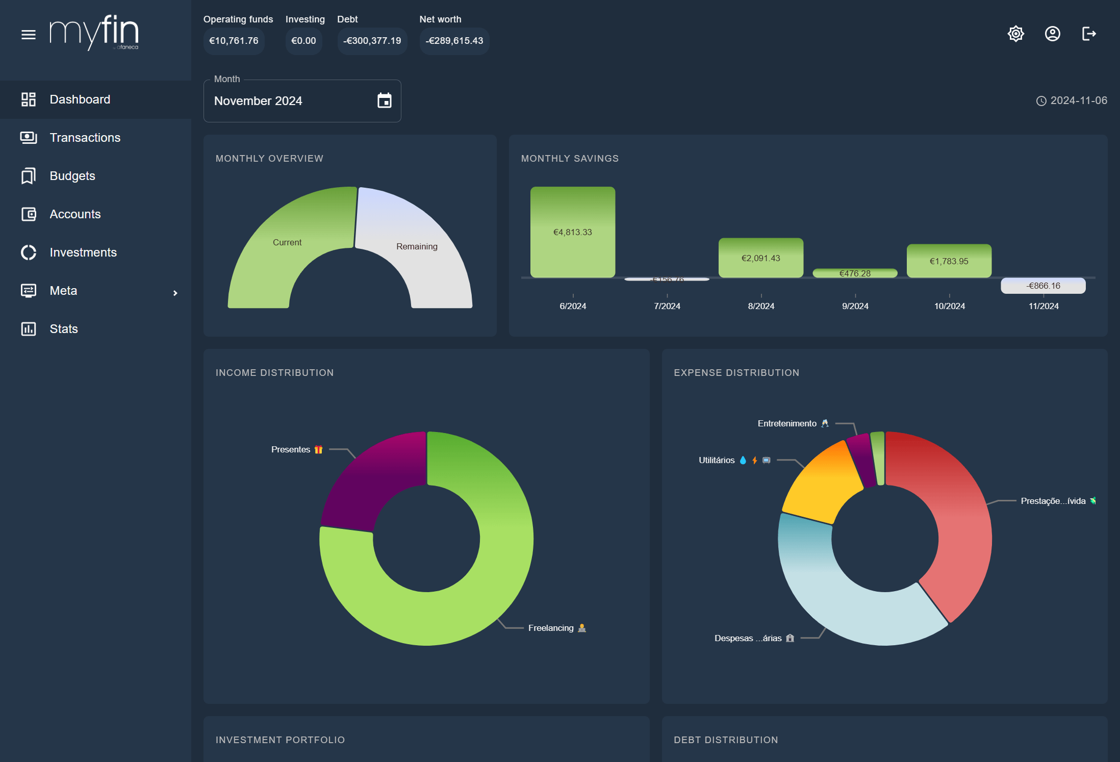 MyFin in action