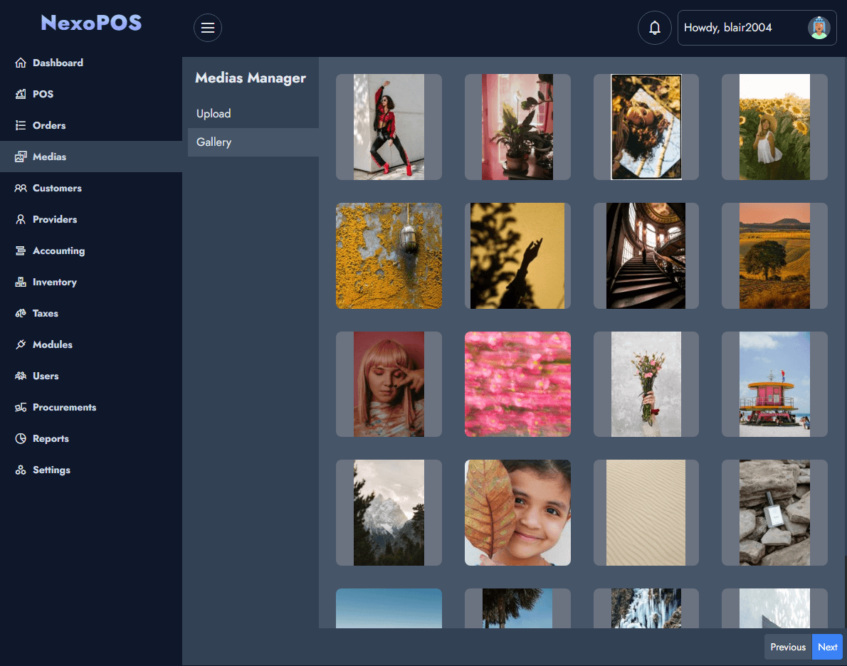 NexoPOS in action