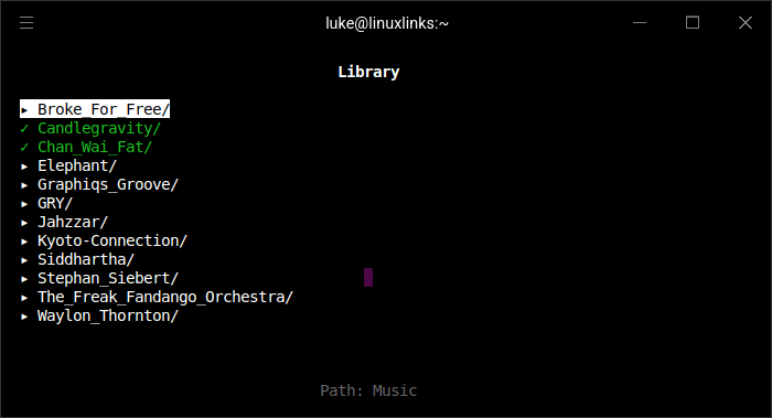 Library page