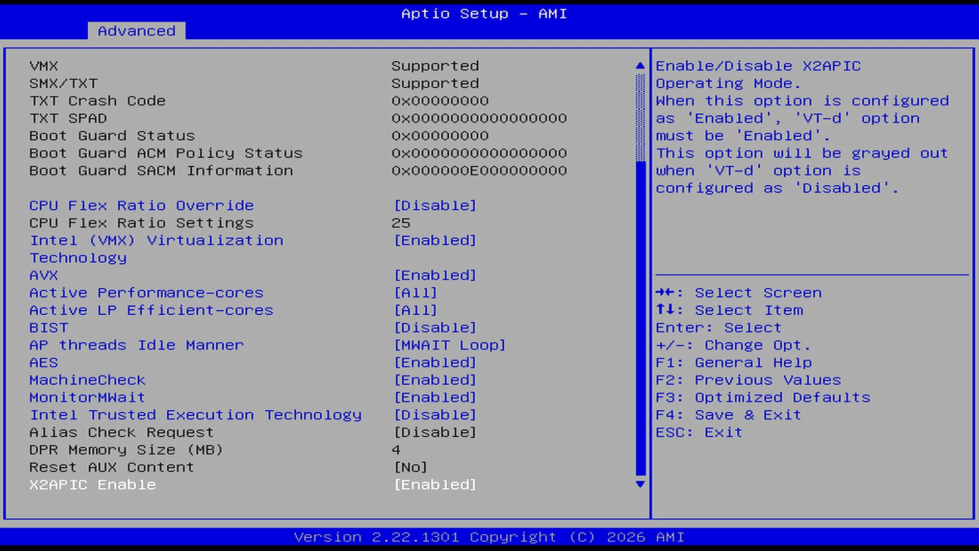 CPU Configuration