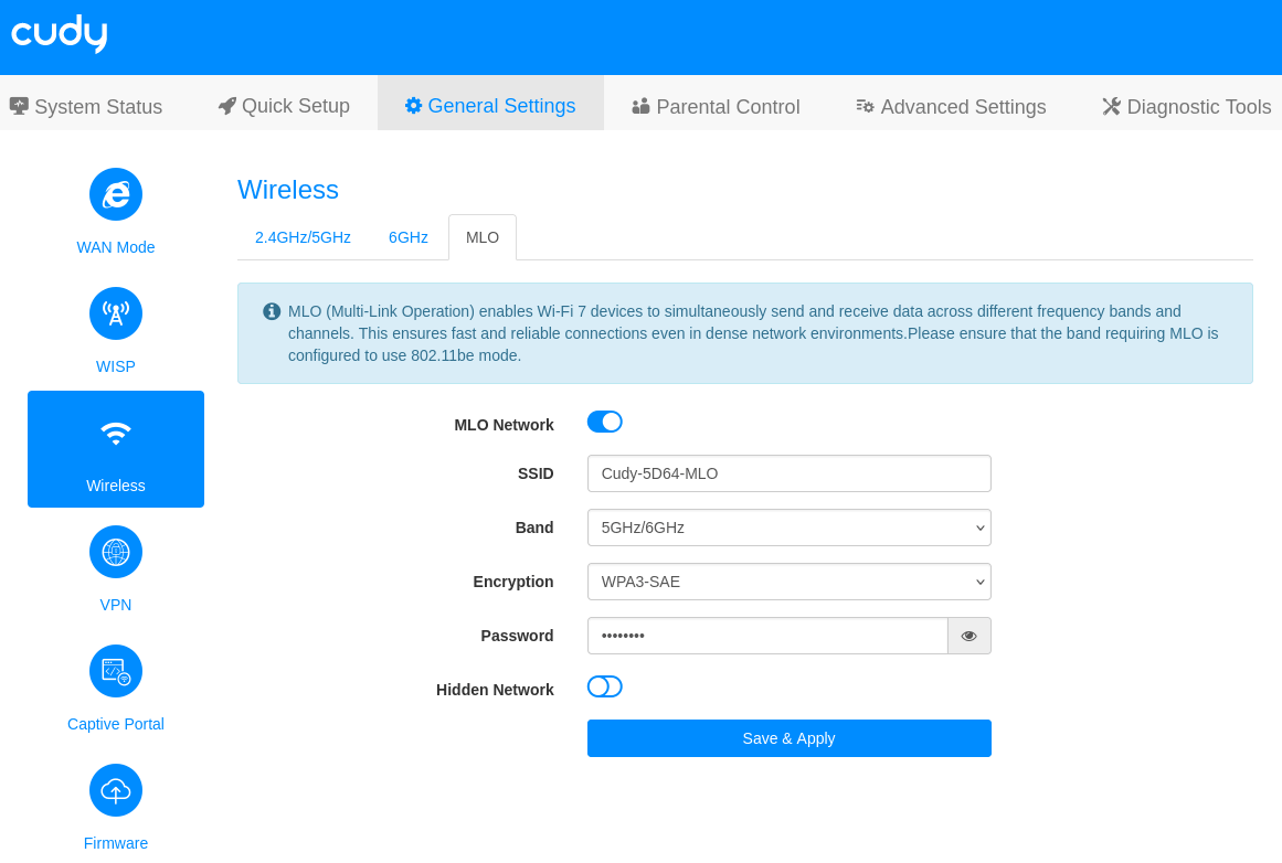 Enable MLO network