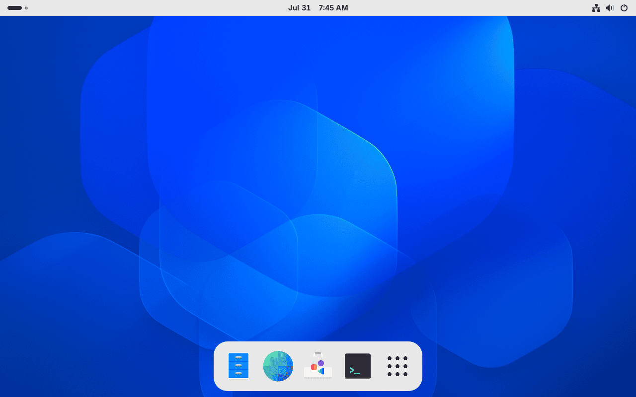 Luminus OS desktop
