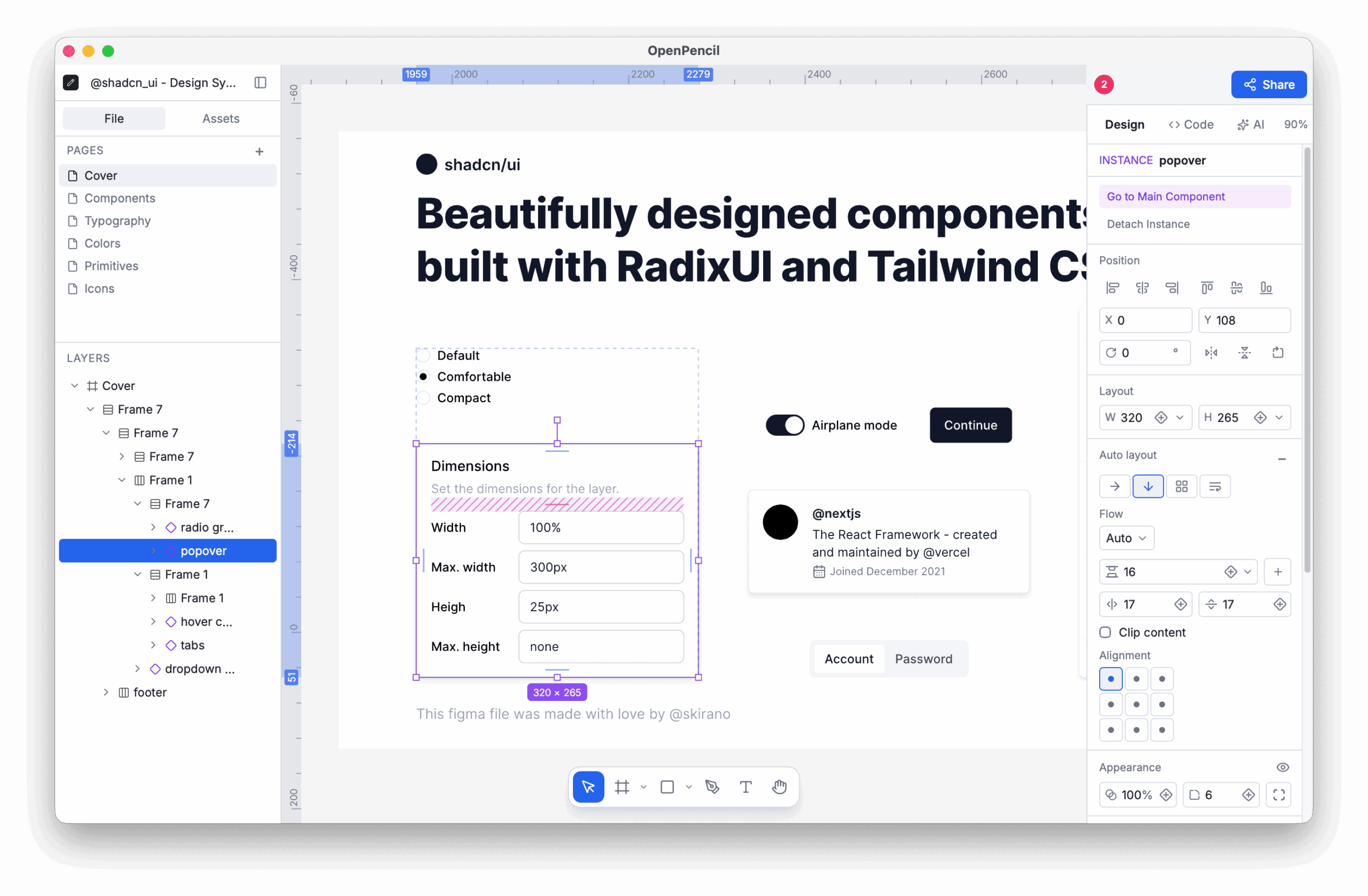 OpenPencil in action