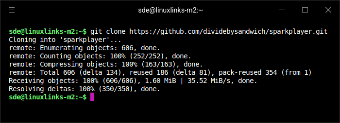 Clone the project's GitHub repository