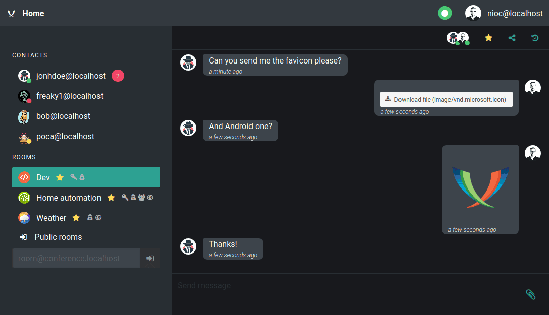 XMPP Web in action