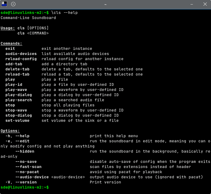 cls commands